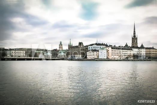 Picture of View of Riddarholmen from Stockholm City Hall Sweden